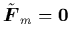 $\tilde{{\mbox{\protect\boldmath$F$}}}_m={\bf0}$
