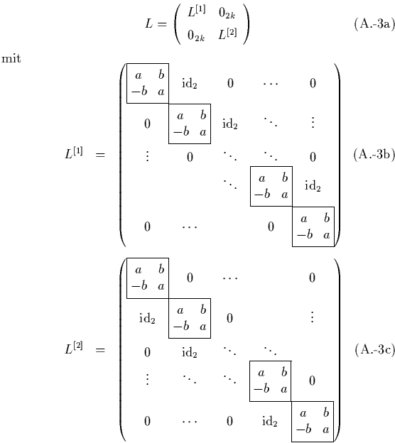 \begin{subequations}
\begin{equation}
\quad L = \left( \begin{array}{cccc}
-a...
...rotect\boldmath$p$}}) & = & -a(q_1p_1+q_2p_2)
\end{eqnarray} \end{subequations}