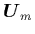 ${\mbox{\protect\boldmath$U$}}_m$