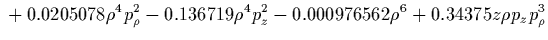 $\displaystyle G_{\rm BG}(\rho,z,p_\rho,p_z) + {{\cal O}\left(\vert{\mbox{\protect\boldmath$z$}}\vert^{16}\right)}$