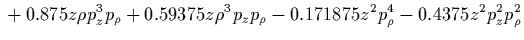 $\displaystyle %%*****************************************************
0.5 p_z^2
+0.5 p_\rho^2
+0.5 \rho^2
-0.046875 p_\rho^4$