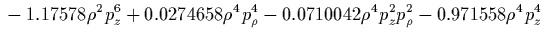 $\displaystyle {}
+0.0234375 z^2 p_\rho^6
+0.0703125 z^2 \rho^2 p_\rho^4
+0.0703125 z^2 \rho^4 p_\rho^2
+0.0234375 z^2 \rho^6$