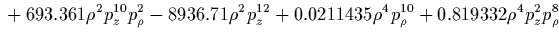 $\displaystyle {}
+0.03125 z^8 p_\rho^2
+0.00187942 p_\rho^{12}
+0.150323 p_z^2 p_\rho^{10}
+7.72701 p_z^4 p_\rho^8$