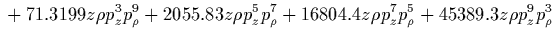$\displaystyle {}
-8.99752 \rho^8 p_z^4
+0.000418961 \rho^{10} p_\rho^2
-0.131118 \rho^{10} p_z^2
-0.00000813603 \rho^{12}$