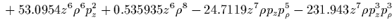 $\displaystyle {}
+47.8857 \rho^4 p_z^4 p_\rho^6
+75.6815 \rho^4 p_z^6 p_\rho^4
-4454.98 \rho^4 p_z^8 p_\rho^2
-12046.6 \rho^4 p_z^{10}$
