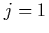 $j=1$