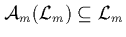 ${\cal A}_m(\L _m)\subseteq\L _m$