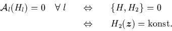\begin{displaymath}
\begin{array}{ccl}
{\bf\cal A}_l(H_l) = 0 \quad \forall \; ...
... H_2({\mbox{\protect\boldmath$z$}}) = \mbox{konst.}
\end{array}\end{displaymath}