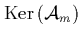 $\mbox{Ker}\left({\cal A}_m\right)$