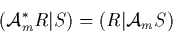 \begin{displaymath}
\left( {\cal A}_m^*R\vert S \right) = \left( R\vert{\cal A}_mS \right)
\end{displaymath}