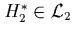 $H_2^*\in\L _2$