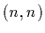 $(n,n)$