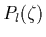 $P_l(\zeta)$
