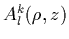 $A_l^k(\rho,z)$