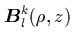 ${\mbox{\protect\boldmath$B$}}_l^k(\rho,z)$