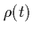 $\rho(t)$