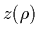 $z(\rho)$