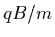 $qB/m$
