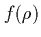 $f(\rho)$