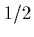 $1/2$