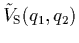 $\displaystyle \tilde{V}_{\rm S}(q_1,q_2)$