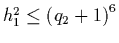 $h_1^2\leq\left(q_2+1\right)^6$