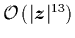 ${{\cal O}\left(\vert{\mbox{\protect\boldmath$z$}}\vert^{13}\right)}$