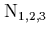 \begin{subequations}
\begin{equation}
\rho_{{\rm N}_1} = 0
\end{equation} und...
... N}_{2,3}}(\rho)\Big)^2 = -2+\frac{1}{4}\rho^2
\end{equation}\end{subequations}