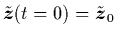 $\tilde{{\mbox{\protect\boldmath$z$}}}(t=0)=\tilde{{\mbox{\protect\boldmath$z$}}}_0$