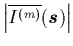 $\left\vert \overline{I^{(m)}}({\mbox{\protect\boldmath$s$}}) \right\vert$