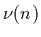 $\nu(n)$