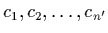$c_1,c_2,\ldots,c_{n'}$