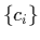 $\{c_i\}$