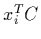 $x_i^TC$