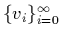 $\{v_i\}_{i=0}^{\infty}$
