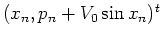 $(x_n,p_n+V_0\sin x_n)^t$