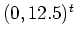 $(0,12.5)^t$