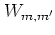 $W_{m,m'}$