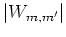 $\vert W_{m,m'}\vert$