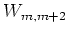 $W_{m,m+2}$