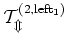 $\cal{T}_m^{\rm (2,left_1)}$