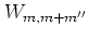 $W_{m,m+m''}$
