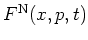 $F^{\rm N}(x,p,t)$