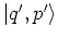 $\left\vert q',p' \right>$