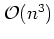 ${\mathcal O}(n^3)$