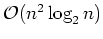 ${\mathcal O}(n^2\log_2n)$