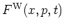 $F^{\rm W}(x,p,t)$