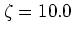 $\zeta=10.0$