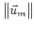 $\big\Vert\vec{u}_m\big\Vert$
