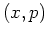 $(x,p)$